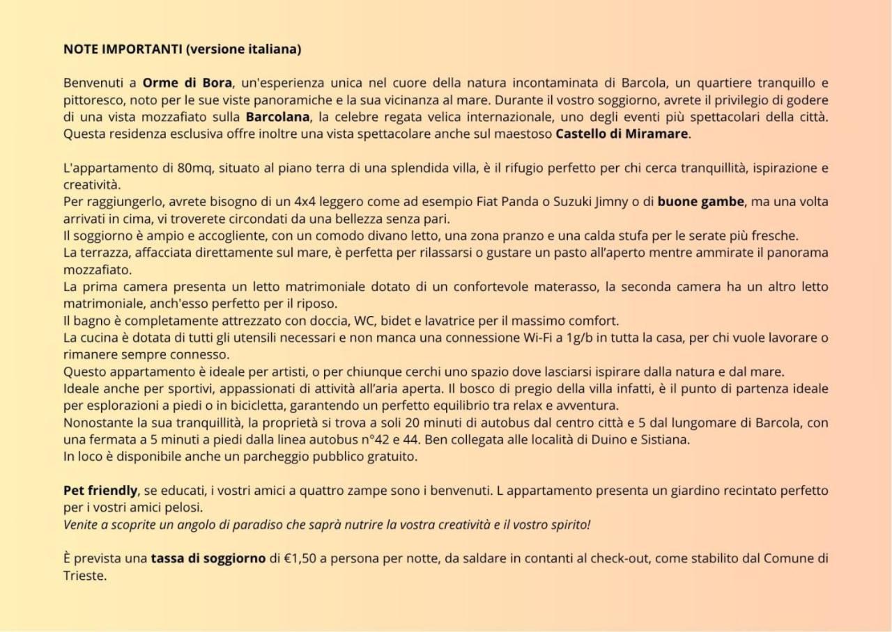 Appartamento In Con Terrazza Vista Mare - Pet Friendly Trieste